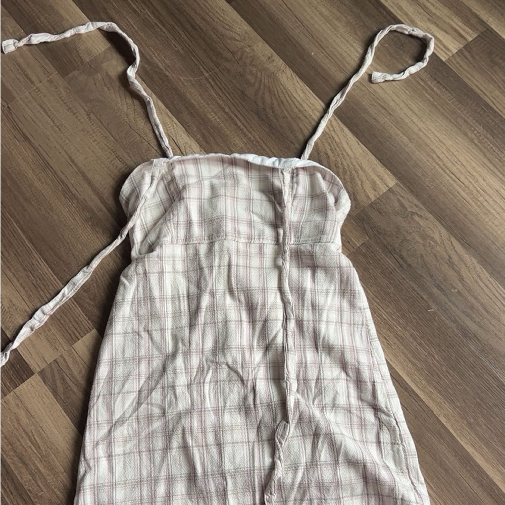 Hollister Pink Plaid Mini Dress